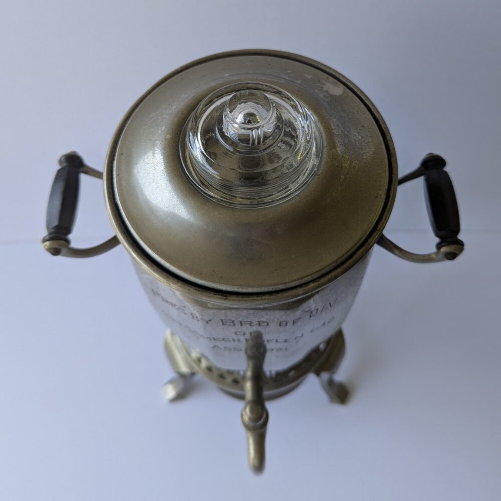 Antique Coffee Percolator Somech Noflen Ladies Association Hebrew 1921 - Picture 5 of 16